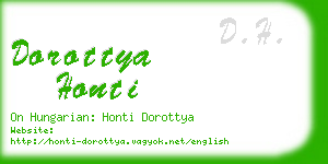 dorottya honti business card